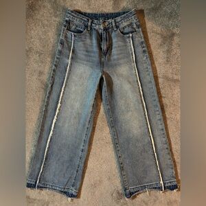 Vintage Dazy Wide Leg Blue Jeans Size Large, Seem Small, W28, L28/29 Short